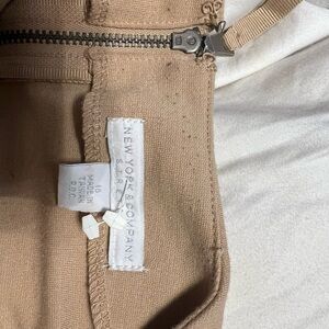 New York & Company Beige Canvas Bag